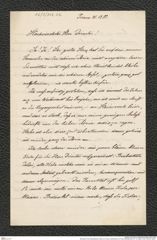 Nachlass Franz Steindachner, Brief von Franz Liechtenstern an Franz Steindachner (21.12.1882), Inv.Nr. 303.06, Seite 1